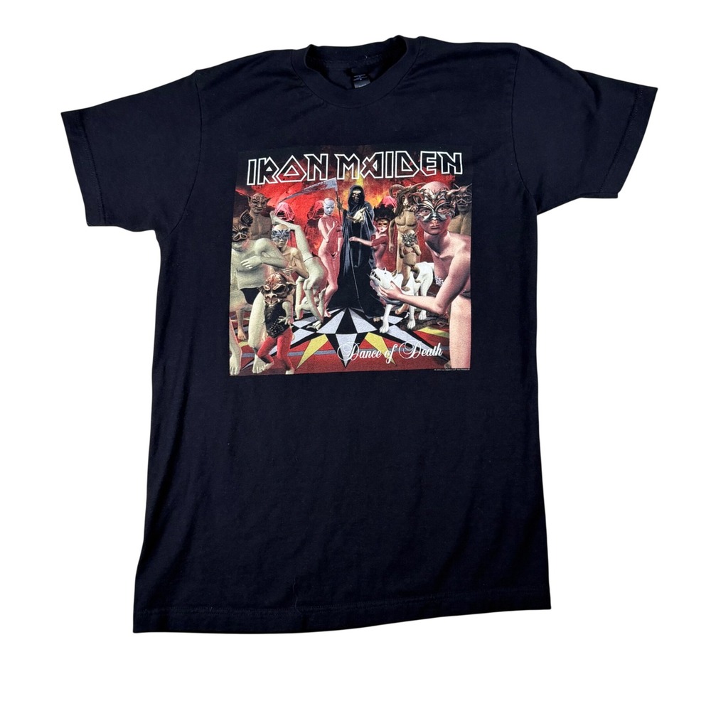 Iron Maiden Dance of Death Black Graphic T-Shirt Mens Medium 2019 Tultex Cotton